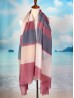 Linear Design Striped Scarf